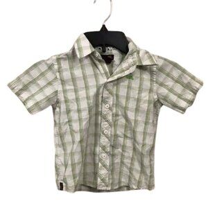 Hawk Boy's Button Down Plaid Short Sleeve Shirt size‎ 4T